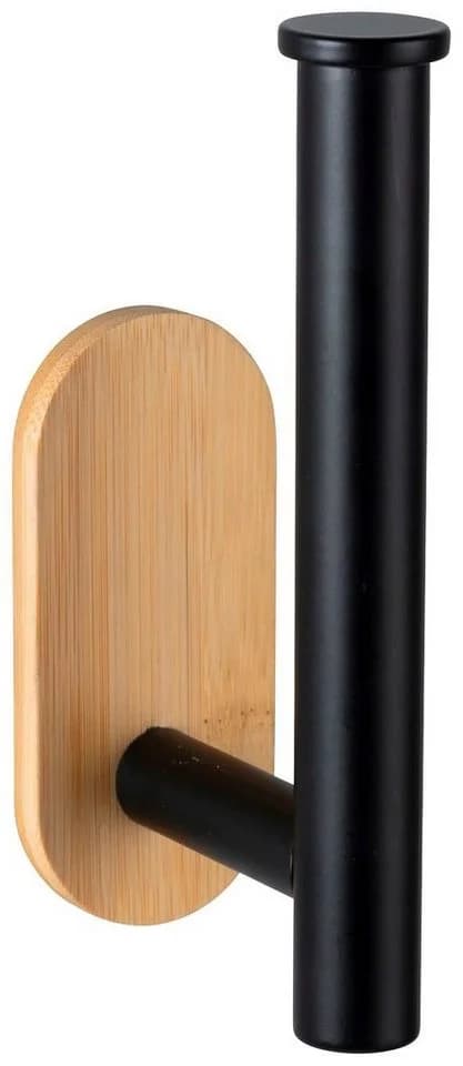 WENKO Toilettenpapierhalter Orea Bamboo Schwarz Turbo-Loc - Bild 5