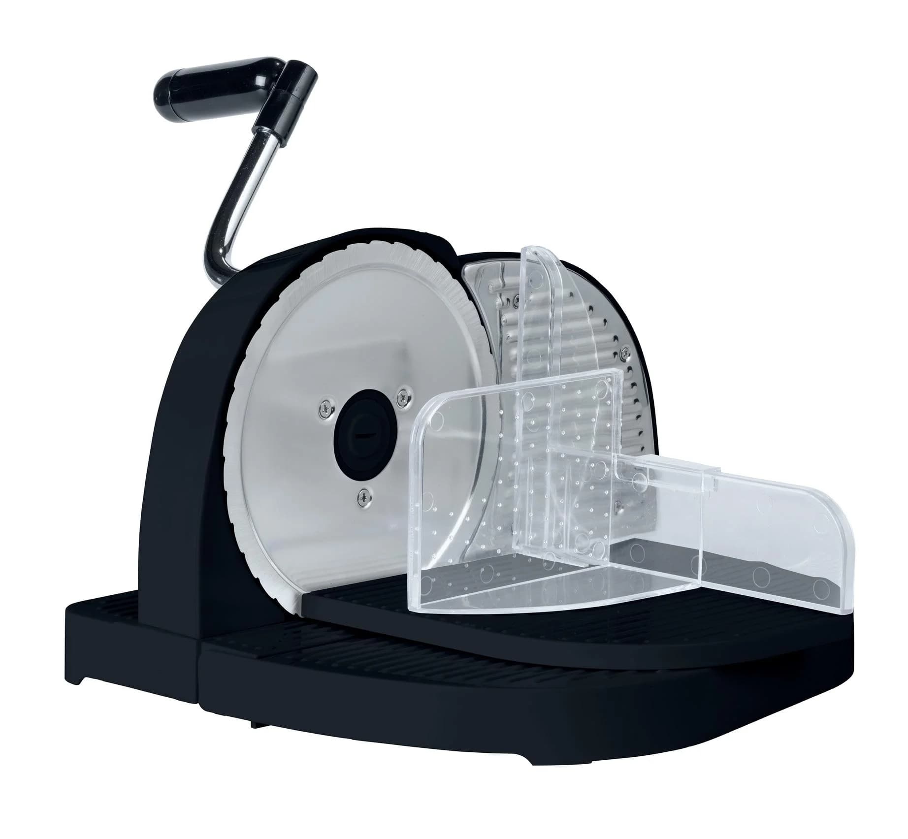 WENKO Brotschneidemaschine Schwarz Handkurbel Edelstahlmesser