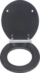 WENKO WC-Sitz Morra Anthrazit Matt MDF Feuchtigkeitsresistent Bild 3