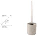 WENKO WC-Garnitur Pergole Beige Keramik mit Edelstahlstiel Bild 4
