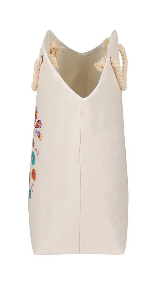 WENKO Wäschekorb Beige Bunt 58 Liter Polyester - Bild 5