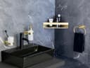 WENKO Seifenspender Orea Gold Matt mit Turbo-Loc® Halterung Bild 1
