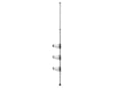 WENKO Teleskopregal Duschecke Purio Grau Silber 3 Ablagen Bild 1