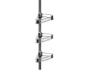 WENKO Teleskopregal Duschecke Purio Grau Silber 3 Ablagen Bild 5