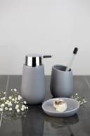 WENKO Badaccessoire-Set Badi 2-tlg. Grau Keramik Bild 1