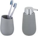 WENKO Badaccessoire-Set Badi 2-tlg. Grau Keramik Bild 2