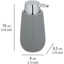 WENKO Badaccessoire-Set Badi 2-tlg. Grau Keramik Bild 5