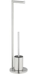 WENKO WC-Garnitur Ferla Silber Edelstahl mit Toilettenpapierhalter Bild 3