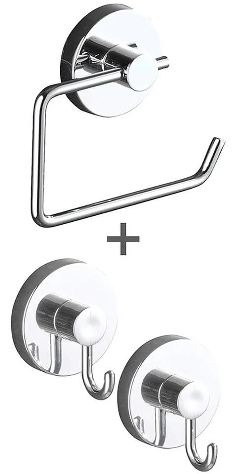 WENKO Toilettenpapierhalter Milazzo Silber glänzend mit Wandhaken - Bild 2