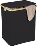 WENKO Wäschetruhe Ecori Schwarz Bambus Polyester Bild 2