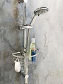 WENKO Duschablage Floresta Rund Silber Bohrfrei Bild 1