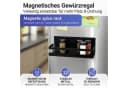 WENKO Gewürzregal Ima Schwarz Magnetisch Pulverbeschichtetes Metall Bild 1