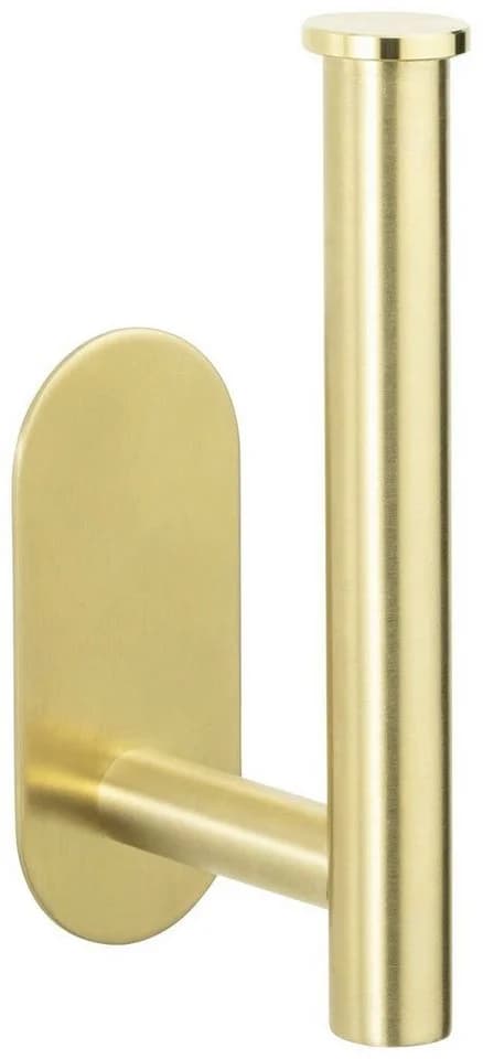 WENKO Toilettenpapierhalter Orea Gold Matt - Bohrfrei mit Turbo-Loc