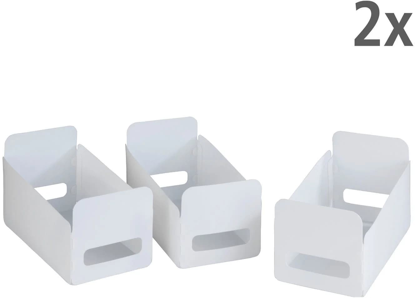 WENKO Organizer Universal 6er Set Weiß Faltbar Kunststoff - Bild 2