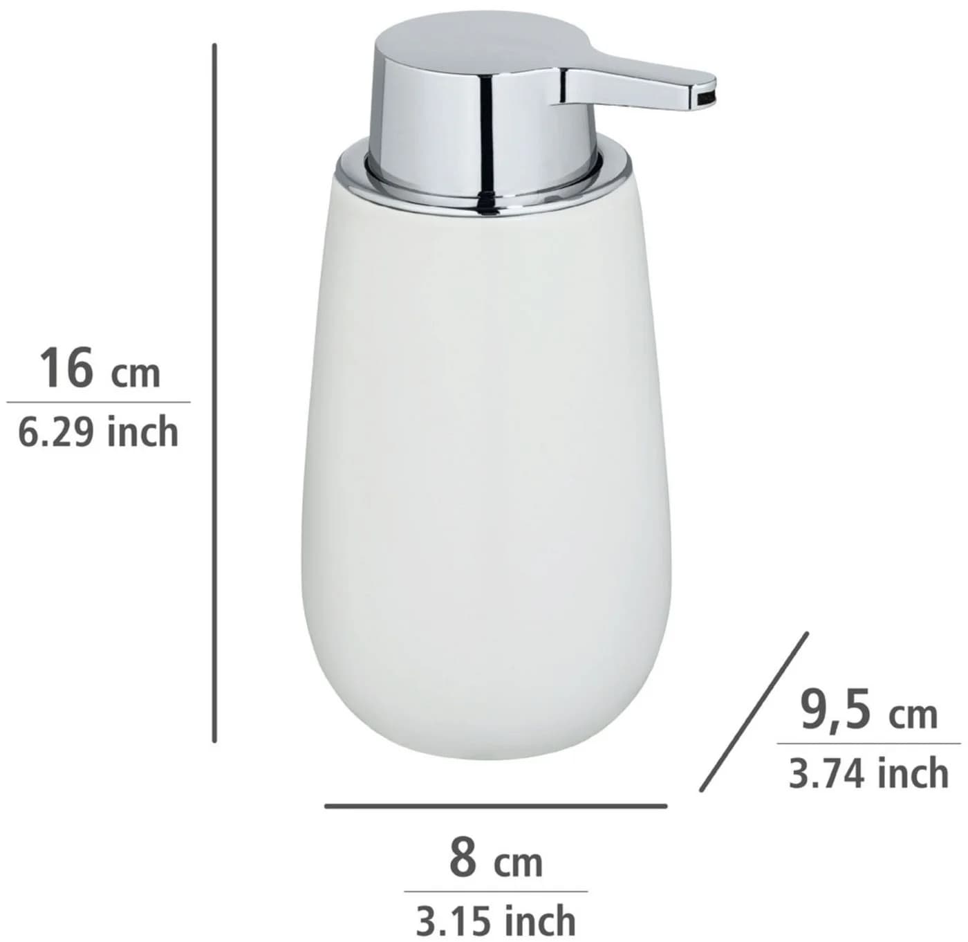 WENKO Badaccessoire-Set Badi 2-tlg. Seifenspender & Zahnputzbecher Keramik - Bild 4