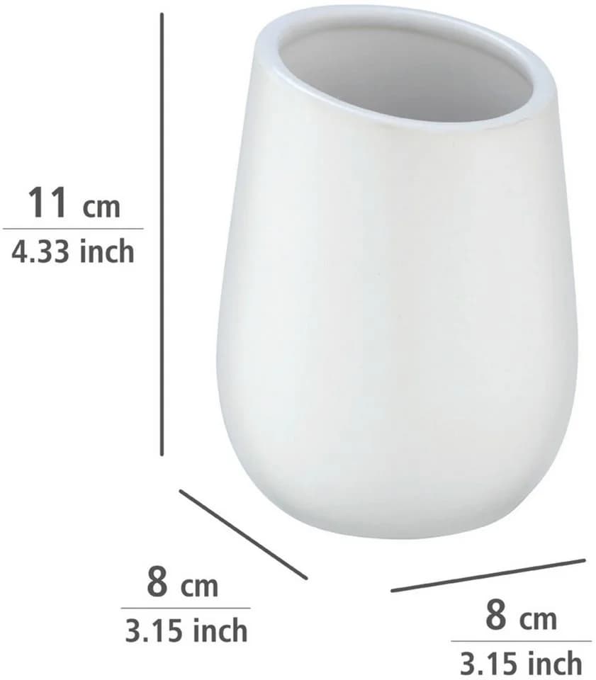 WENKO Badaccessoire-Set Badi 2-tlg. Seifenspender & Zahnputzbecher Keramik - Bild 5