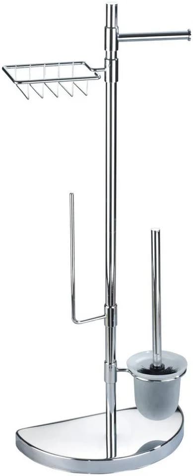WENKO WC-Garnitur Raumsparwunder Silber mit Halter - Bild 2