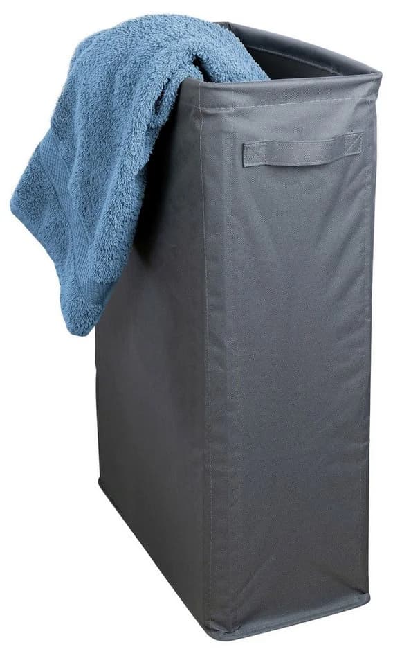 WENKO Wäschetasche Slim Anthrazit Wäschesammler 46 l - Bild 2