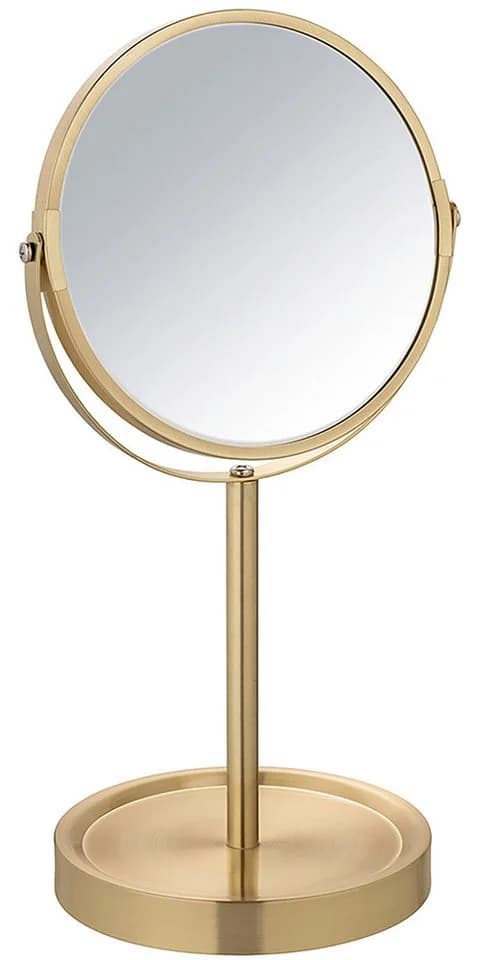 WENKO Standspiegel Modell Alata Gold Kosmetikspiegel mit Vergrößerung - Bild 2