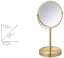 WENKO Standspiegel Modell Alata Gold Kosmetikspiegel mit Vergrößerung Bild 3