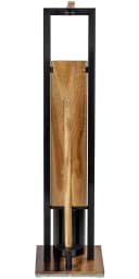 WENKO WC-Garnitur Rivalta Acacia Braun Metall Holz Bild 1