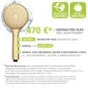 WENKO Handbrause Watersaving Wassersparender Duschkopf Gold Bild 4