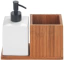 WENKO Spülmittelspender Mera Braun Bambus & Keramik Bild 2
