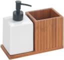 WENKO Spülmittelspender Mera Braun Bambus & Keramik Bild 4