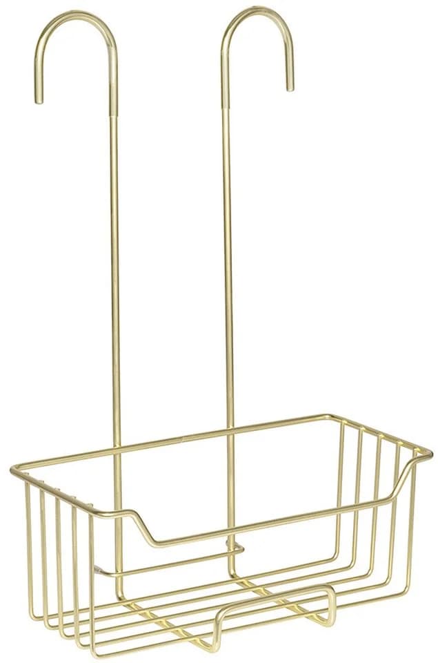 WENKO Duschregal Milo Gold Dusch-Caddy ohne Bohren Edelstahl - Bild 2