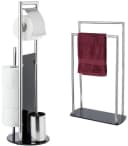 Moderne WC-Garnitur aus Edelstahl und Kunststoff Bild 2
