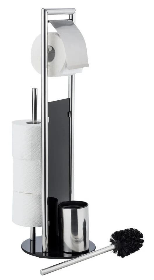 Moderne WC-Garnitur aus Edelstahl und Kunststoff - Bild 4