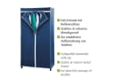 WENKO Stoffschrank Modell Air Dunkelblau mit Kleiderstange Bild 3