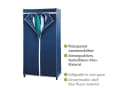 WENKO Stoffschrank Modell Air Dunkelblau mit Kleiderstange Bild 4