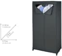 WENKO Stoffschrank Modell Deep Black mit Kleiderstange & Reißverschluss Bild 1