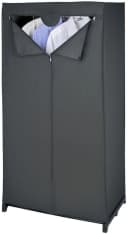 WENKO Stoffschrank Modell Deep Black mit Kleiderstange & Reißverschluss Bild 2