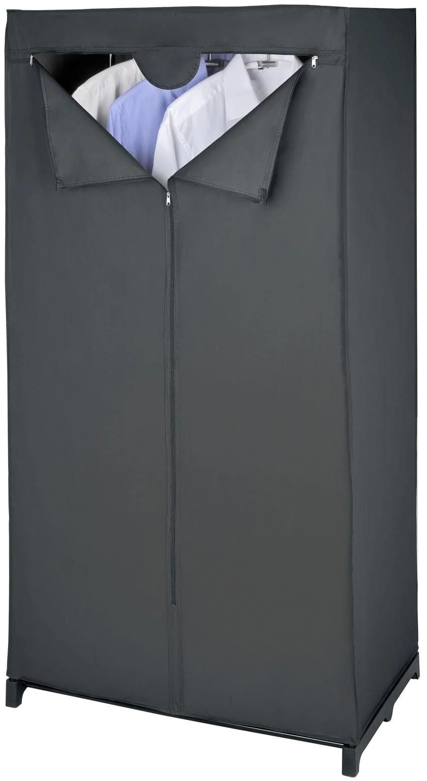 WENKO Stoffschrank Modell Deep Black mit Kleiderstange & Reißverschluss - Bild 3