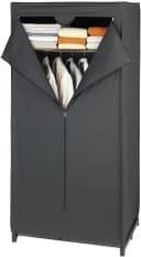 WENKO Stoffschrank Deep Black mit Kleiderstange & Ablage Bild 2
