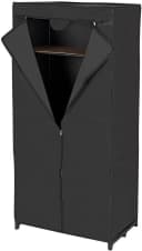 WENKO Stoffschrank Deep Black mit Kleiderstange & Ablage Bild 5