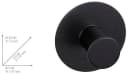 WENKO Wandhaken Celano 4er Set Schwarz Selbstklebend Rostfrei Bild 4