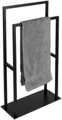 WENKO Handtuchständer Rivaltana Schwarz Edelstahl Industrial Style Bild 2
