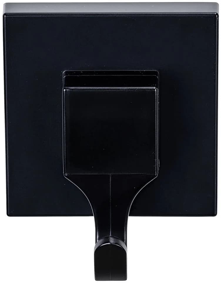 WENKO Wandhaken Quadro Schwarz 2er Set Vacuum-Loc Befestigung ohne Bohren - Bild 3