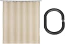 SCHÖNER WOHNEN Duschvorhang Mayour Beige 180x200cm mit 16 Ringen Bild 5