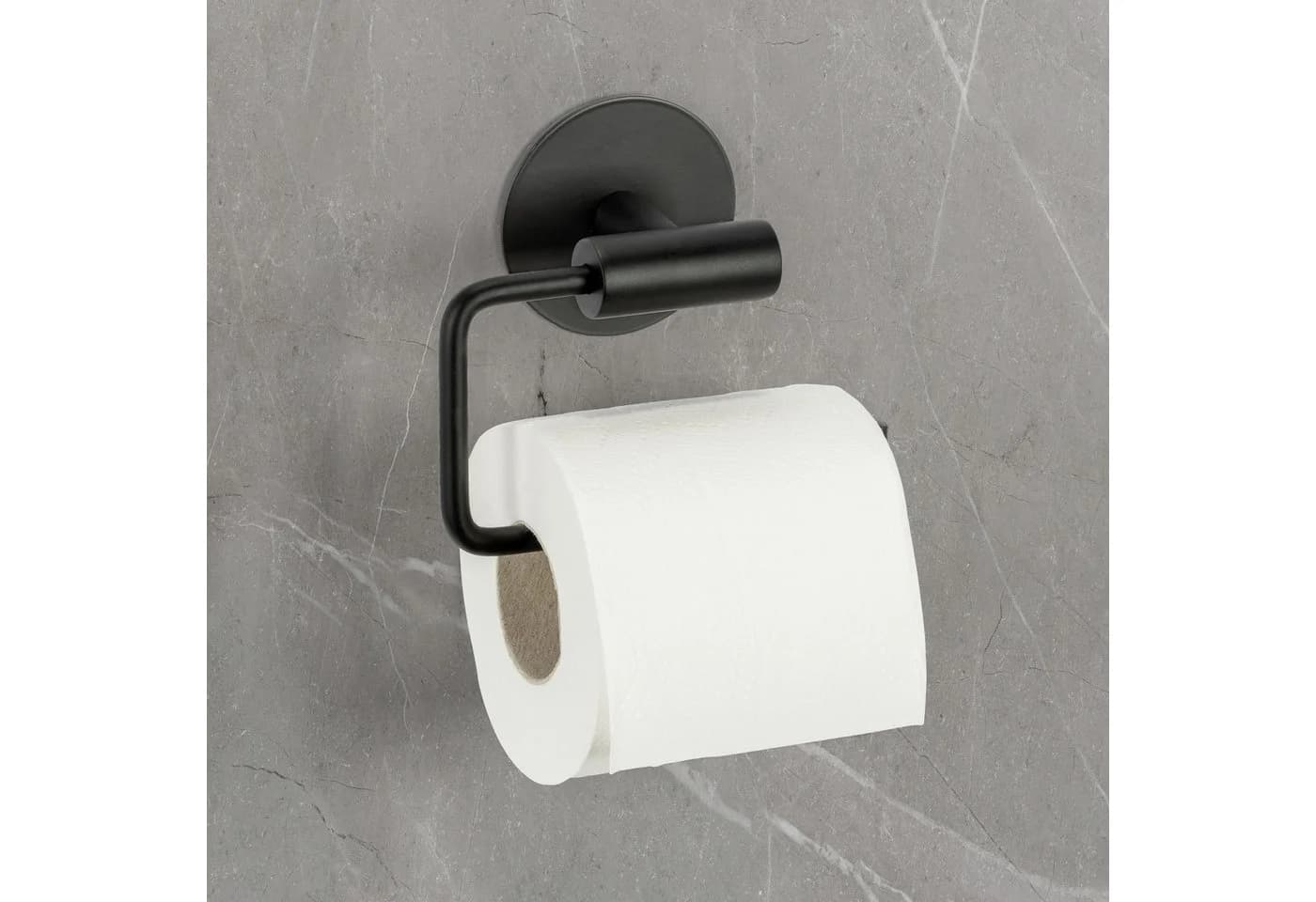 SCHÖNER WOHNEN Toilettenpapierhalter Meleto Schwarz Edelstahl - Bild 2