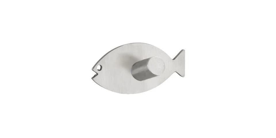 WENKO Handtuchhaken Fish Edelstahl chrom 2er-Set selbstklebend
