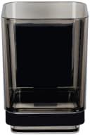 WENKO Zahnputzbecher Quadro Schwarz Wandhalterung ohne Bohren Bild 3
