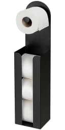WENKO Toilettenpapierhalter Agira 2-in-1 Schwarz Stahl Bild 2