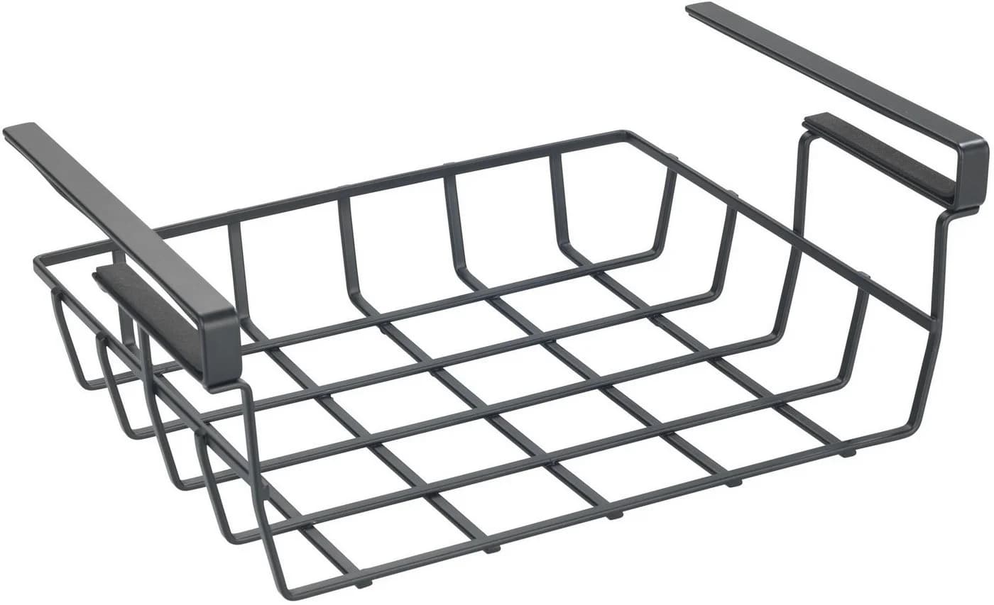 WENKO Einhängekorb Klea Schwarz Metall Drahtkorb für Regale - Bild 3
