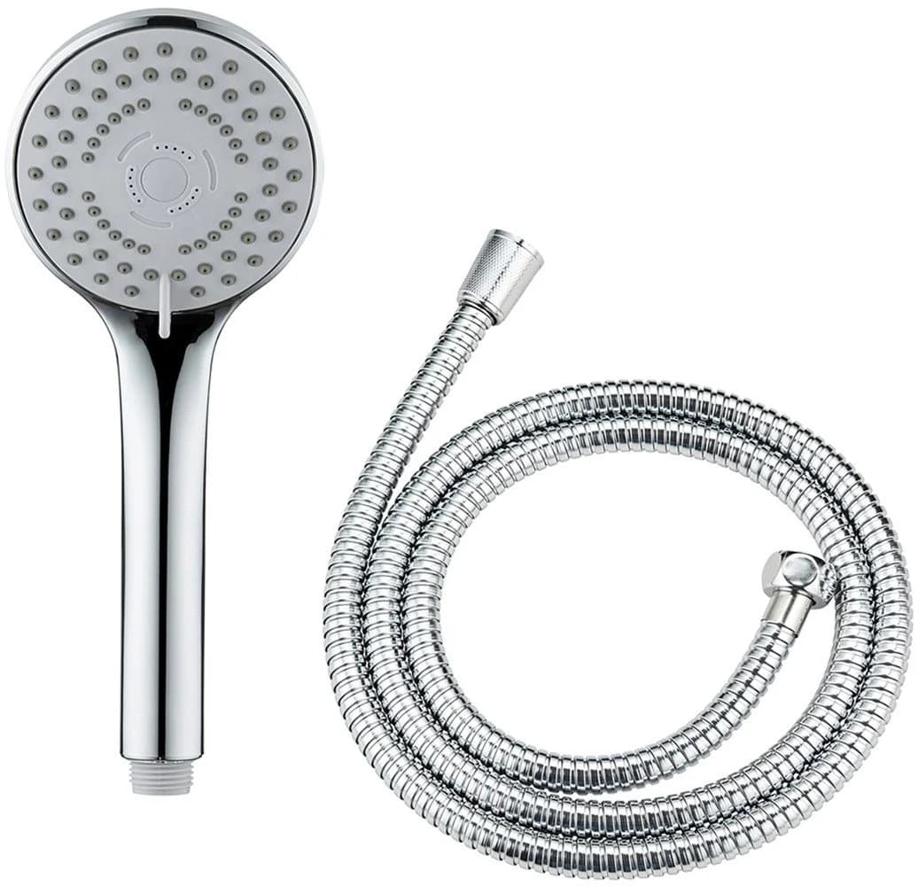 WENKO Basic Line Handbrause Set Silber 5 Strahlarten 150cm - Bild 2