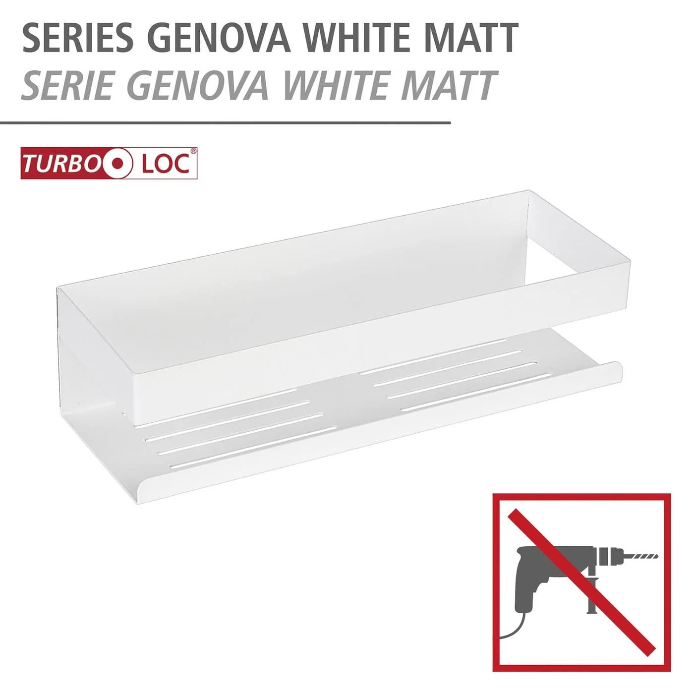 WENKO Badregal Turbo-Loc® Genova Edelstahl Wandregal ohne Bohren - Bild 5