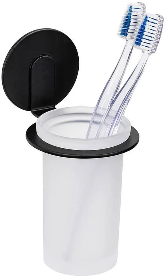 Wenko Turbo-Loc Zahnputzbecher Bivio Black matt - Bild 2